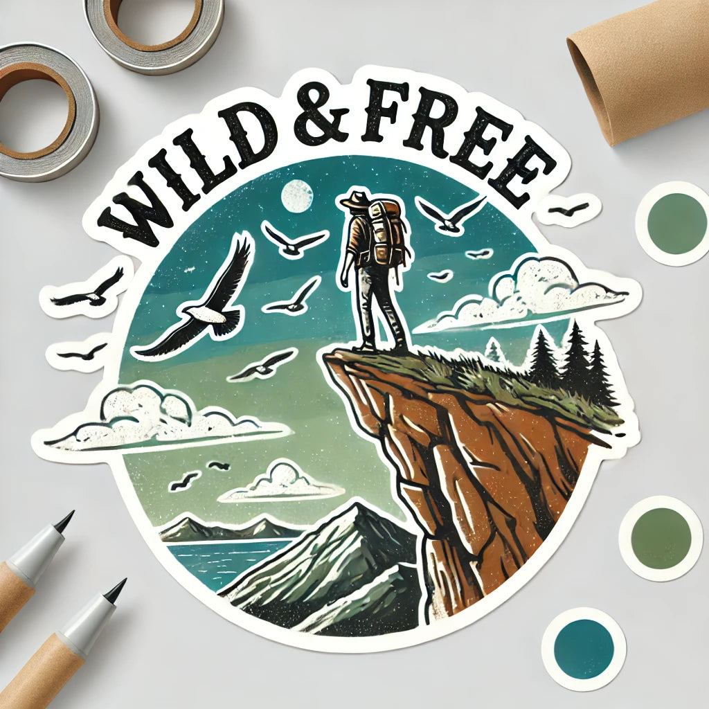 Adventure Explorer Sticker Pack - Mountains-Inspired Designs