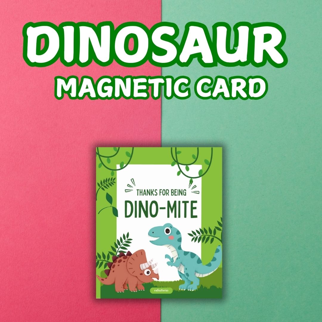 Creative Dino-mite Fun: Stickers, Magnetic Bookmarks & Magnetic Card