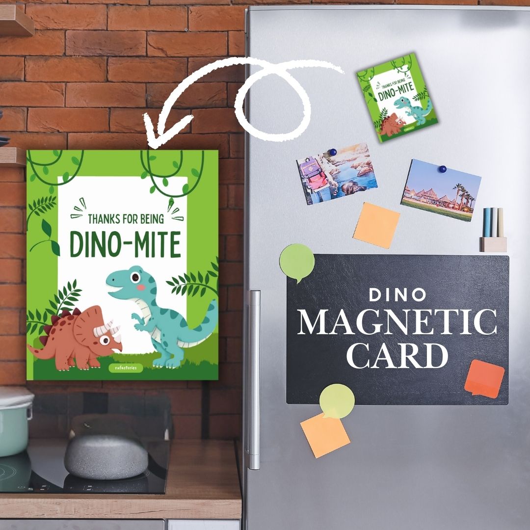 Creative Dino-mite Fun: Stickers, Magnetic Bookmarks & Magnetic Card