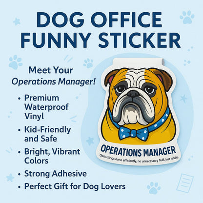 Hilarious Corporate Dog Stickers for Office Legends