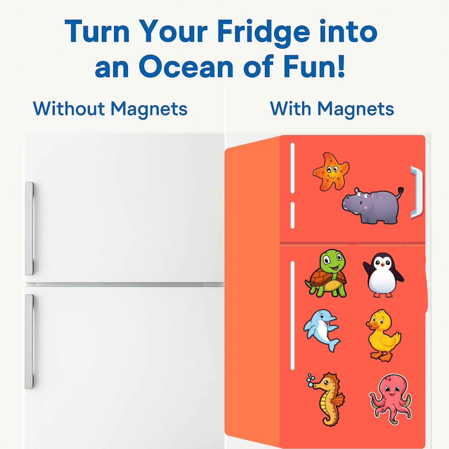 Ocean Wonders: Sea Animal Fridge Magnets