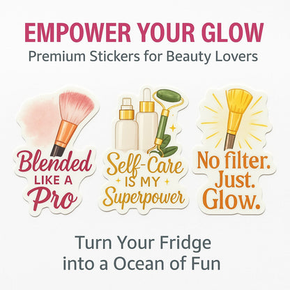 Glow Up Goals: Beauty Creator Sticker Pack