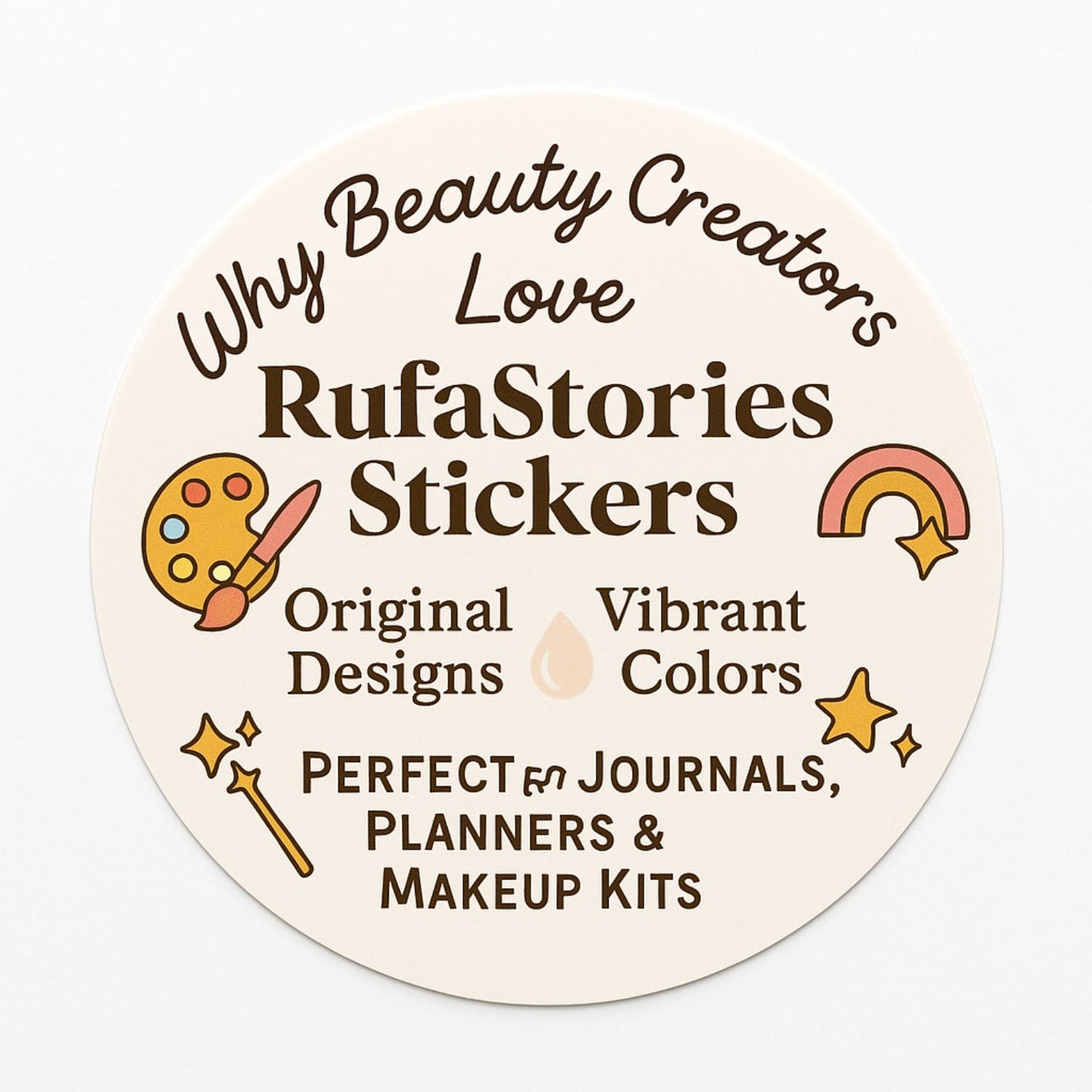 Glow Up Goals: Beauty Creator Sticker Pack