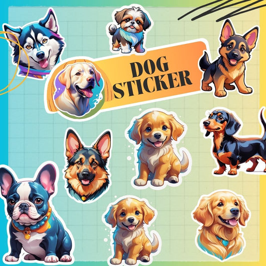 Creative Pack: Dog Stickers, Magnetic Bookmarks & Cards