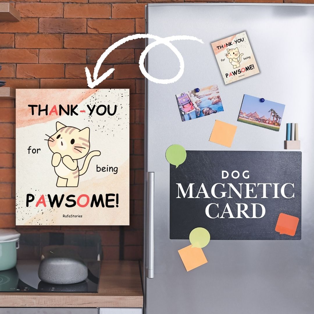 Creative Pack - Adorable Cat Stickers, Magnetic Bookmarks, and Magnetic Card