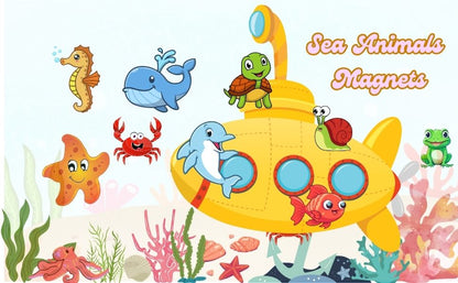 Ocean Wonders: Sea Animal Fridge Magnets