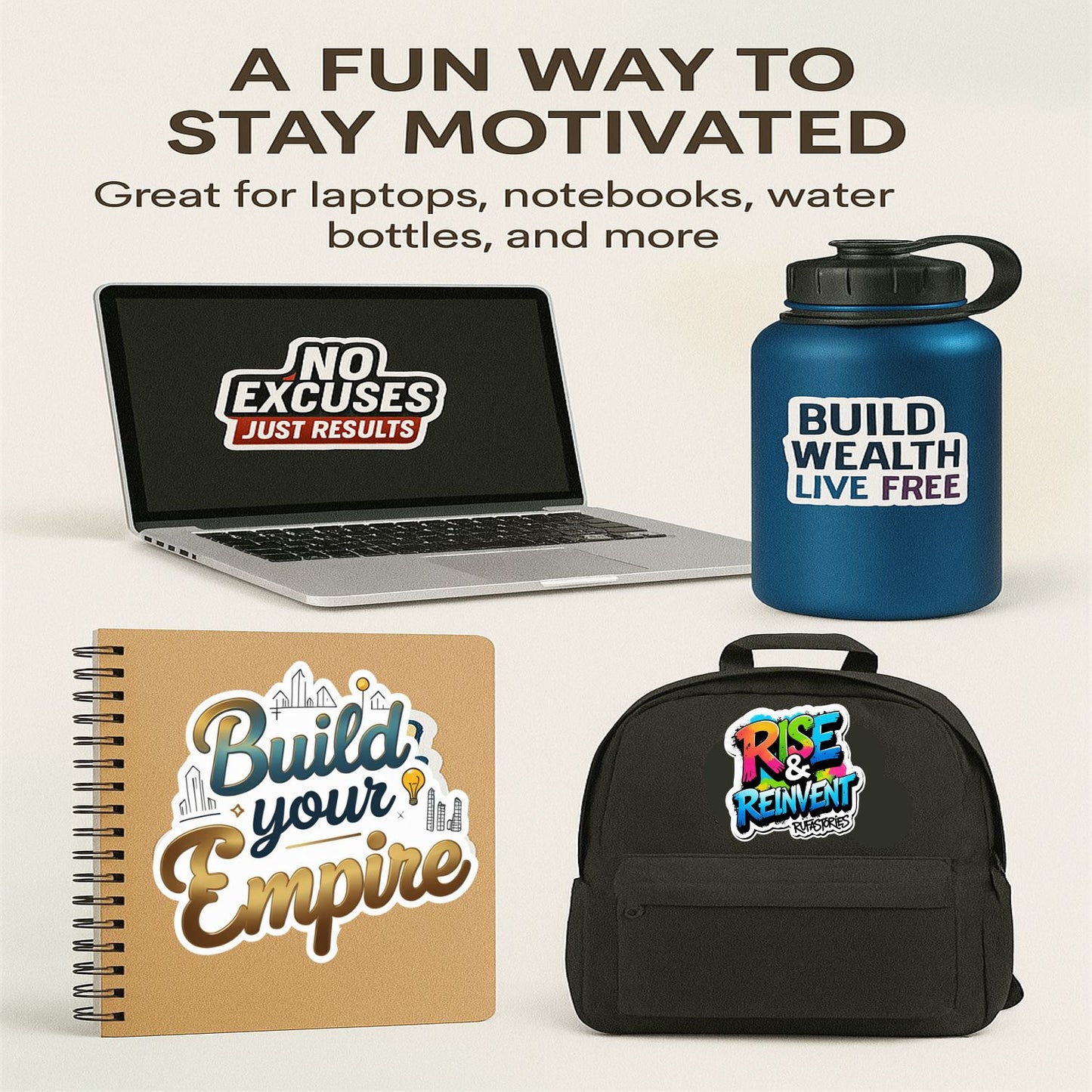 From Vision to Victory: Premium Entrepreneurs Sticker Collection