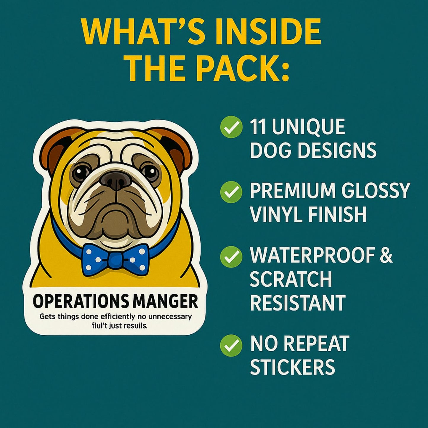 Hilarious Corporate Dog Stickers for Office Legends
