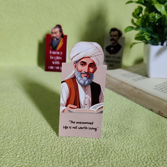 Philosophical Theme Magnetic Bookmark | Gift for Readers & Book Lovers | Set of 3