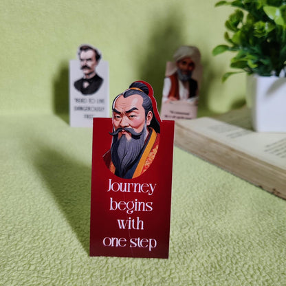 Philosophical Theme Magnetic Bookmark | Gift for Readers & Book Lovers | Set of 3
