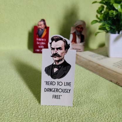 Philosophical Theme Magnetic Bookmark | Gift for Readers & Book Lovers | Set of 3