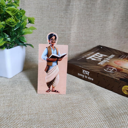 Hindi Literature Writer Magnetic Bookmarks | Set of 3 | Famous Indian Authors Theme | Perfect for Readers, Students & Book Lovers