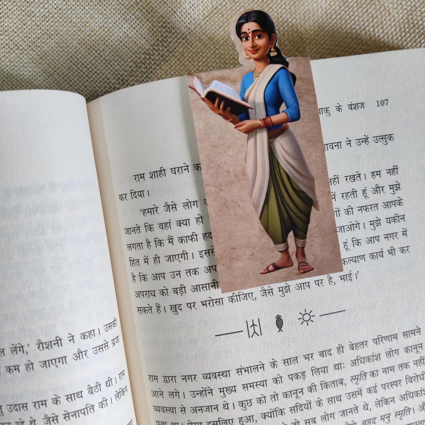 Hindi Literature Writer Magnetic Bookmarks | Set of 3 | Famous Indian Authors Theme | Perfect for Readers, Students & Book Lovers
