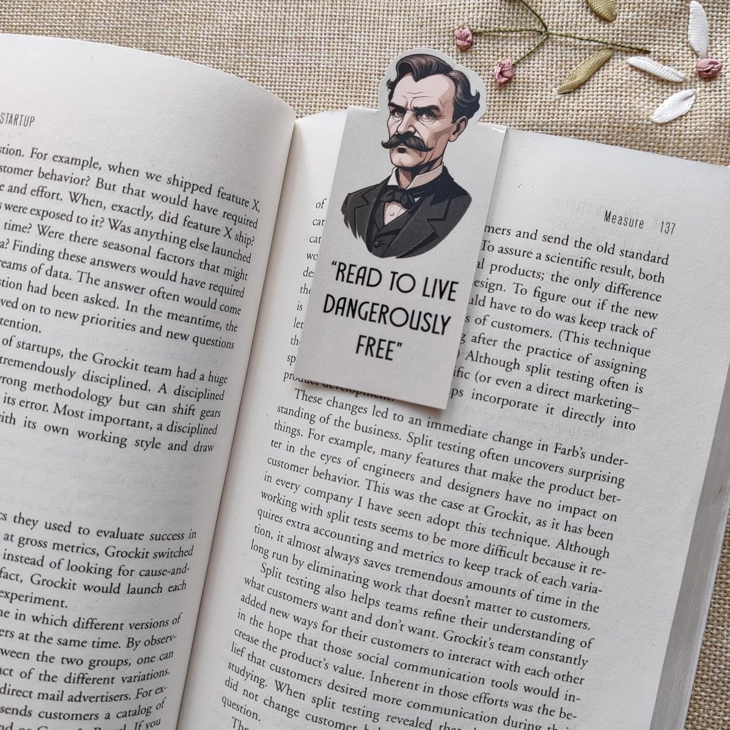 Philosophical Theme Magnetic Bookmark | Gift for Readers & Book Lovers | Set of 3