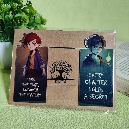 Magical Mystery Theme Magnetic Bookmark | Gift for Readers & Book Lovers | Set of 2