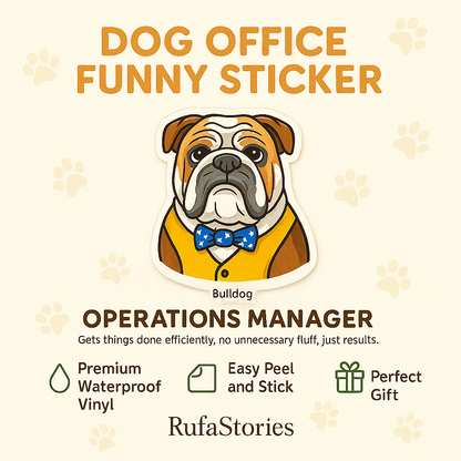 Hilarious Corporate Dog Stickers for Office Legends
