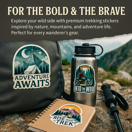 Adventure Explorer Sticker Pack - Mountains-Inspired Designs