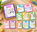 RufaStories Magnetic Number Learning Cards for Kids – Set of 11 (0–10) | Counting & Tracing Cards