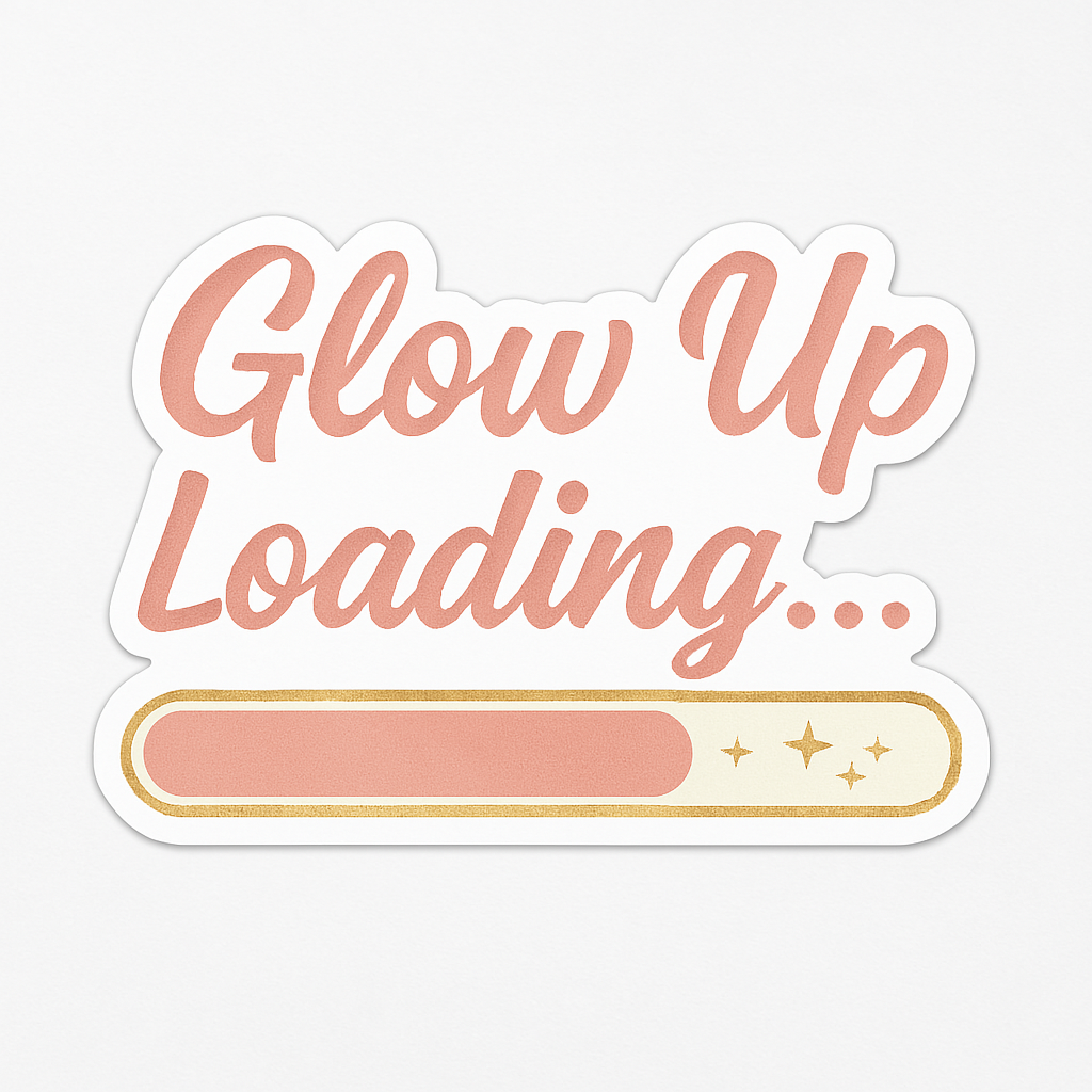 Glow Up Goals: Beauty Creator Sticker Pack