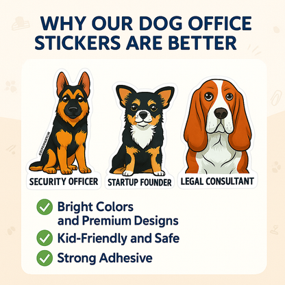 Hilarious Corporate Dog Stickers for Office Legends