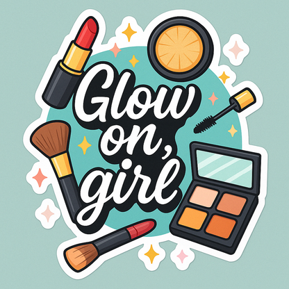 Glow Up Goals: Beauty Creator Sticker Pack