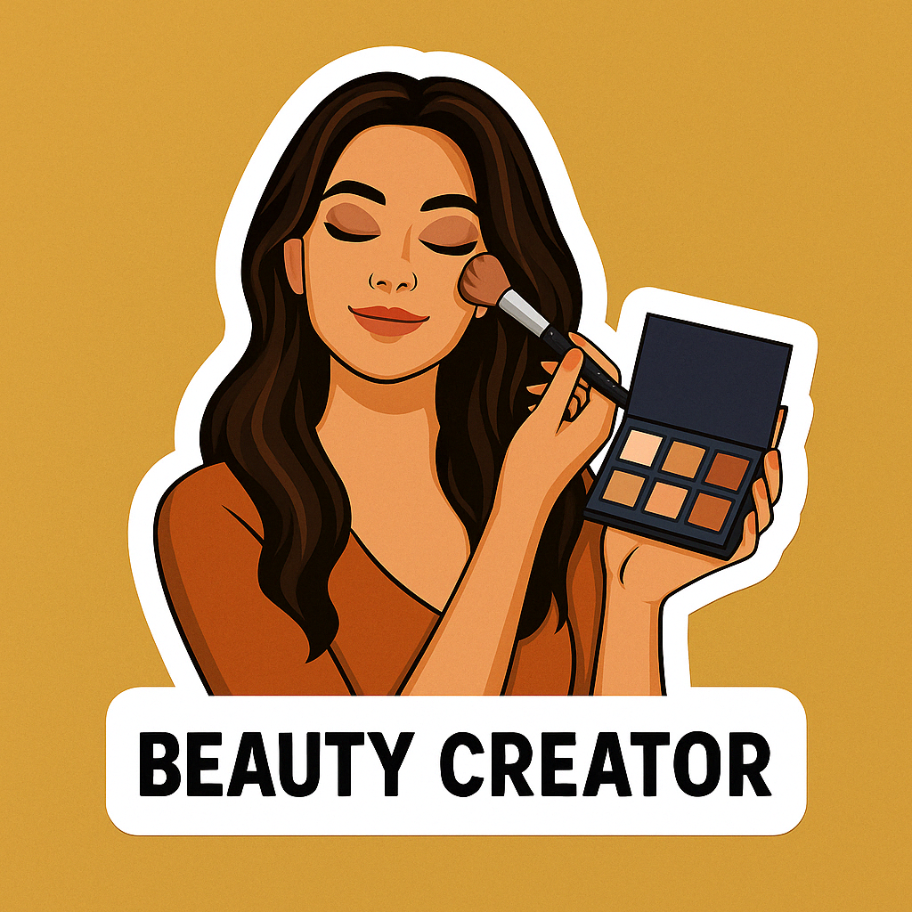 Glow Up Goals: Beauty Creator Sticker Pack