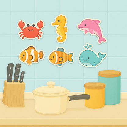 Ocean Wonders: Sea Animal Fridge Magnets