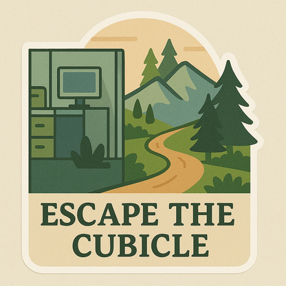 Wander & Work Sticker Set – Adventure-Inspired Motivation for Modern Dreamers