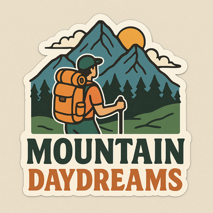 Wander & Work Sticker Set – Adventure-Inspired Motivation for Modern Dreamers