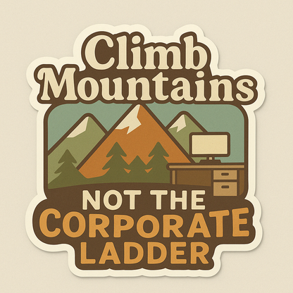 Wander & Work Sticker Set – Adventure-Inspired Motivation for Modern Dreamers