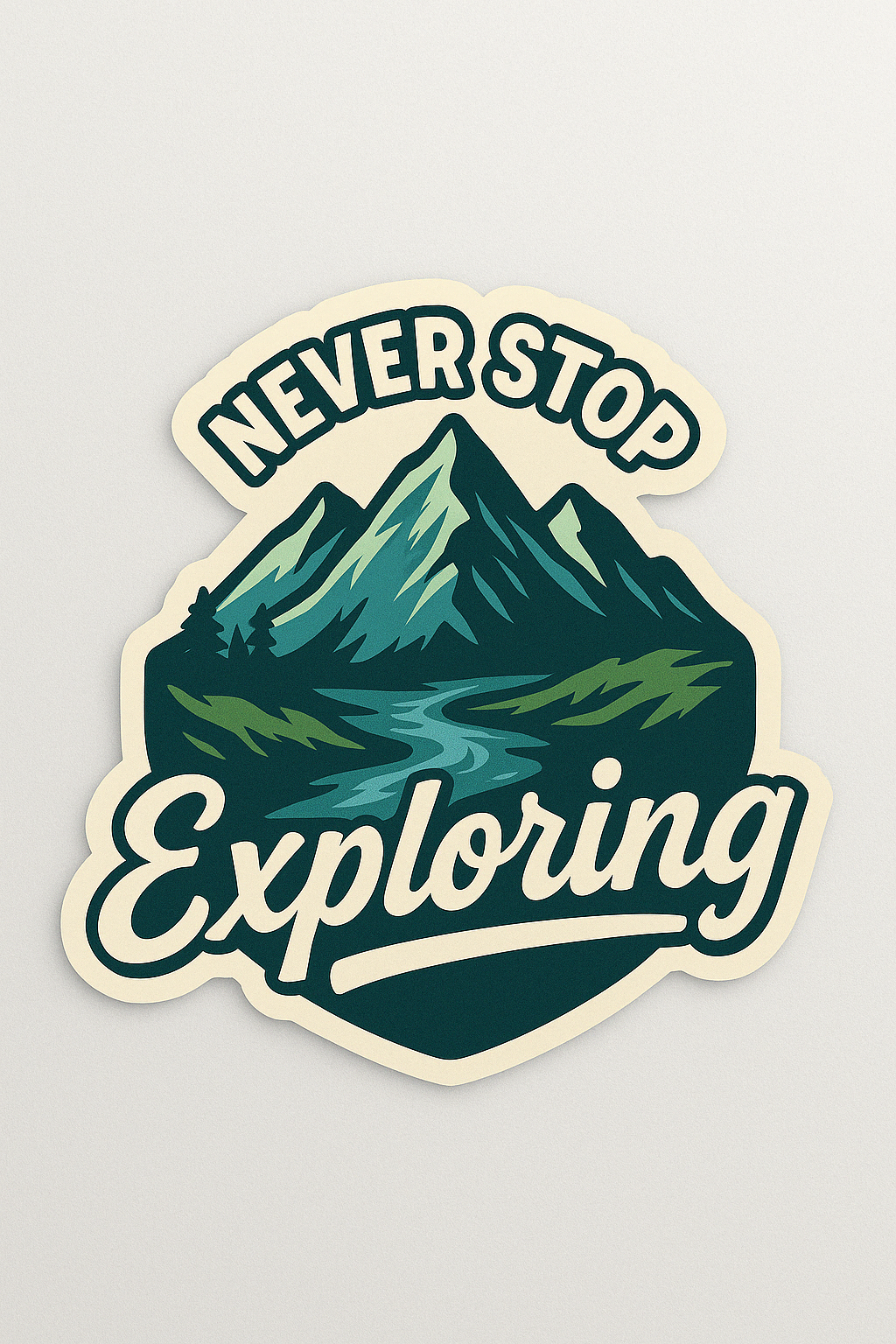 Wander & Work Sticker Set – Adventure-Inspired Motivation for Modern Dreamers