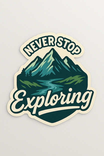 Wander & Work Sticker Set – Adventure-Inspired Motivation for Modern Dreamers