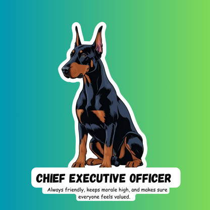 Hilarious Corporate Dog Stickers for Office Legends