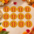 Laxmi Charan Paduka Stickers for Diwali