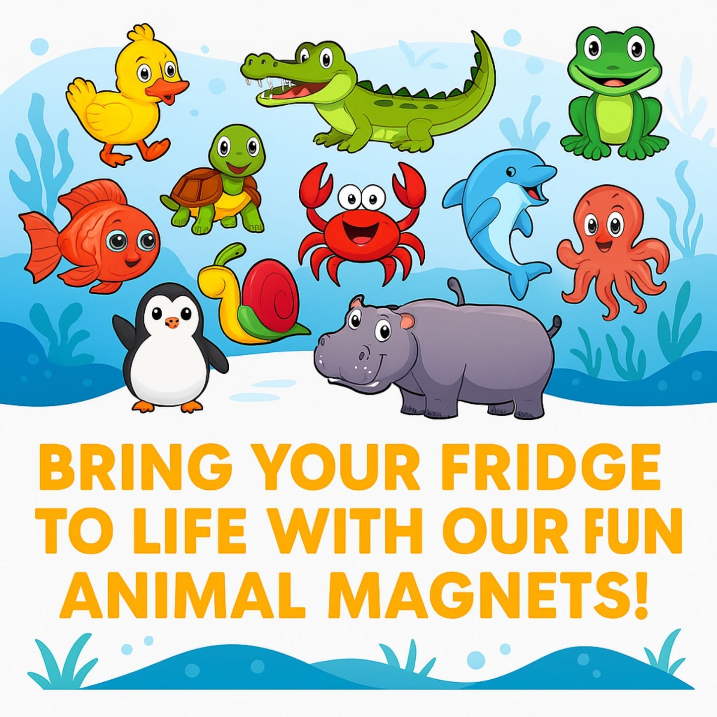 Ocean Wonders: Sea Animal Fridge Magnets
