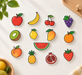 RufaStories Fruit Fridge Magnets for Kids – Set of 13 | Educational Fruit Magnets for Toddlers