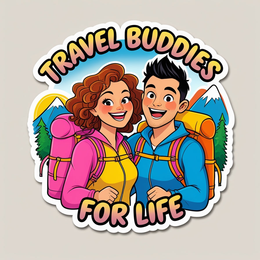 Passport to Love: Travel Couple Goals Stickers