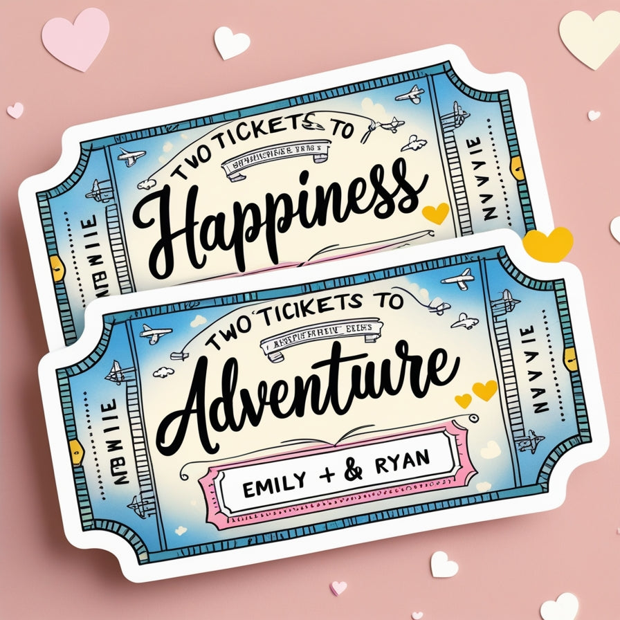 Passport to Love: Travel Couple Goals Stickers