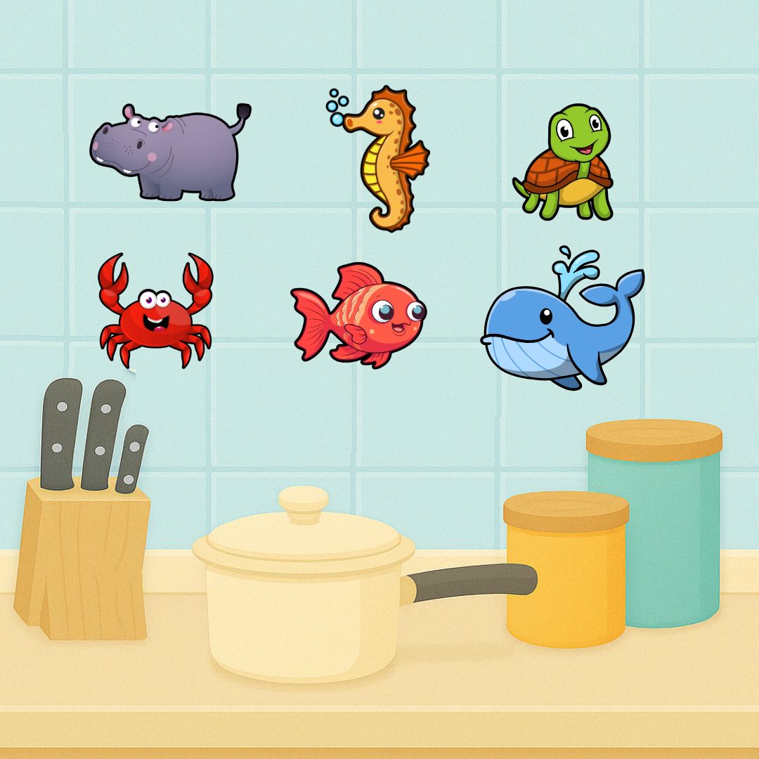 Ocean Wonders: Sea Animal Fridge Magnets