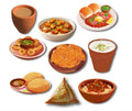 RufaStories North Indian Food Fridge Magnets – Set of 9 | Indian Food Learning Magnets for Kids
