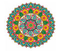 RufaStories Rangoli Floor Sticker – 20 × 20 cm Waterproof Self-Adhesive Peel & Stick Rangoli for Diwali, Pooja Room, Mandir, Entrance & Festive Home Decoration