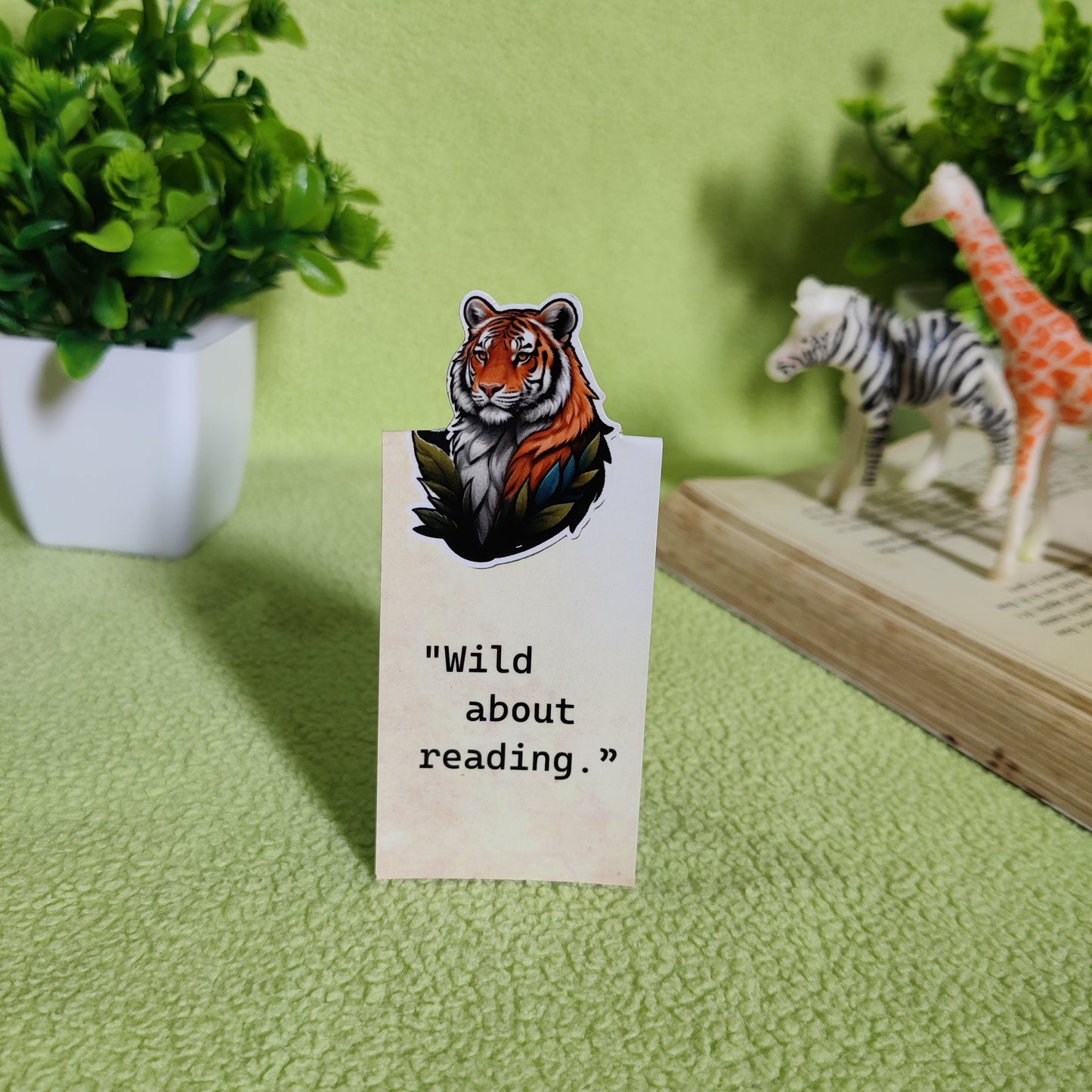 Wild Reads: Animal-Themed Magnetic Bookmarks