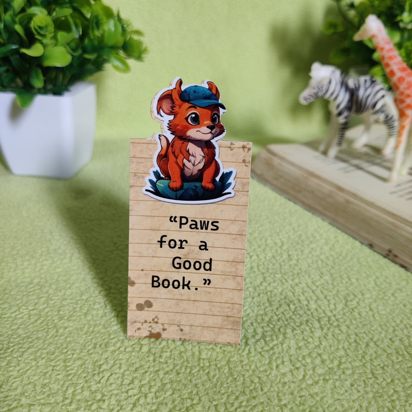 Wild Reads: Animal-Themed Magnetic Bookmarks