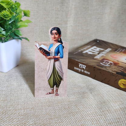 Hindi Literature Theme Magnetic Bookmark | Gift for Readers & Book Lovers | Set of 3