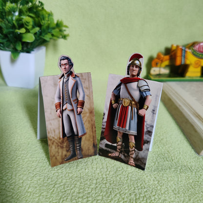 History Theme Magnetic Bookmark | Gift for Readers & Book Lovers | Set of 2