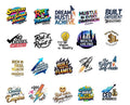 RufaStories Motivational Fridge Magnets – Set of 20 | Entrepreneur & Success Quote Magnets