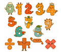 RufaStories Number & Math Symbols Fridge Magnets for Kids | Educational Math Magnets for Toddlers