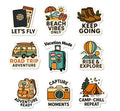 RufaStories Travel & Adventure Fridge Magnets – Set of 9 | Wanderlust Quote Magnets for Travel Lovers