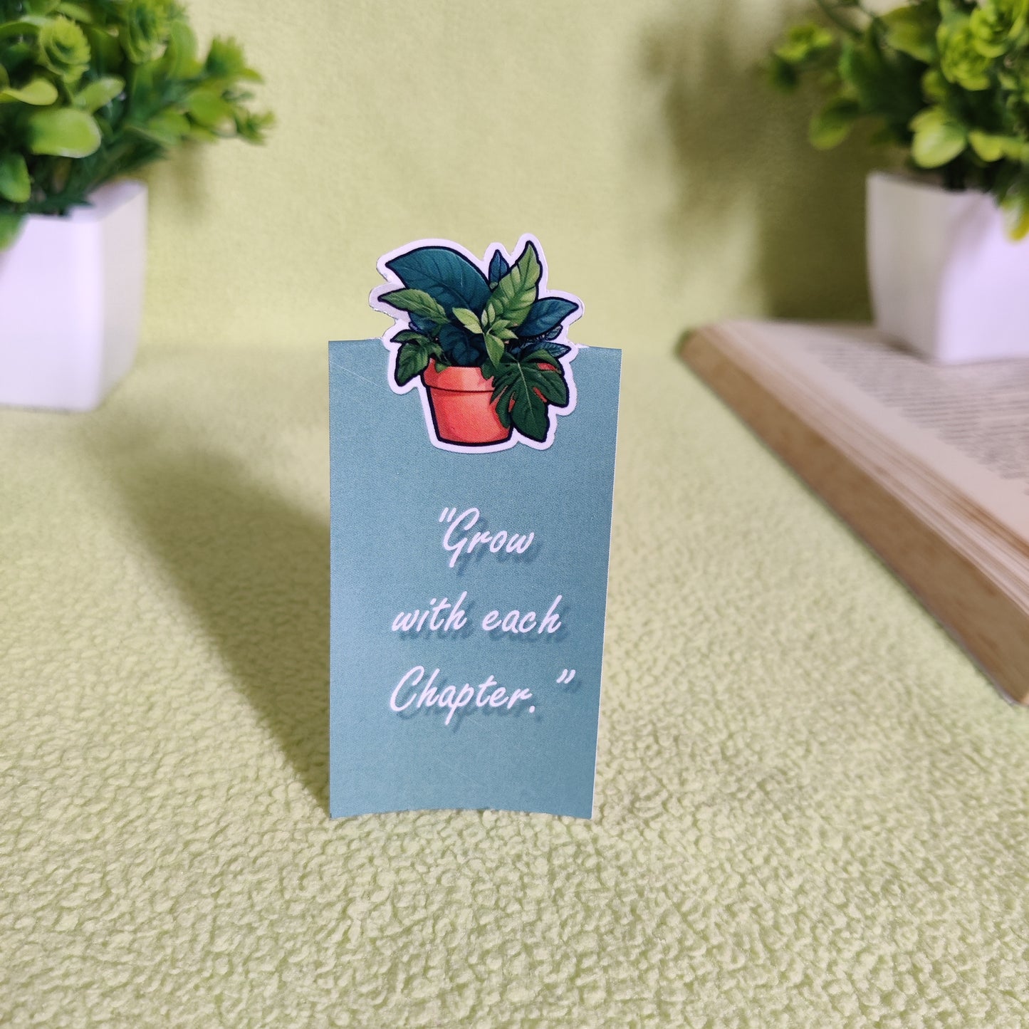 Grow with Every Page: Plant-Themed Magnetic Bookmarks
