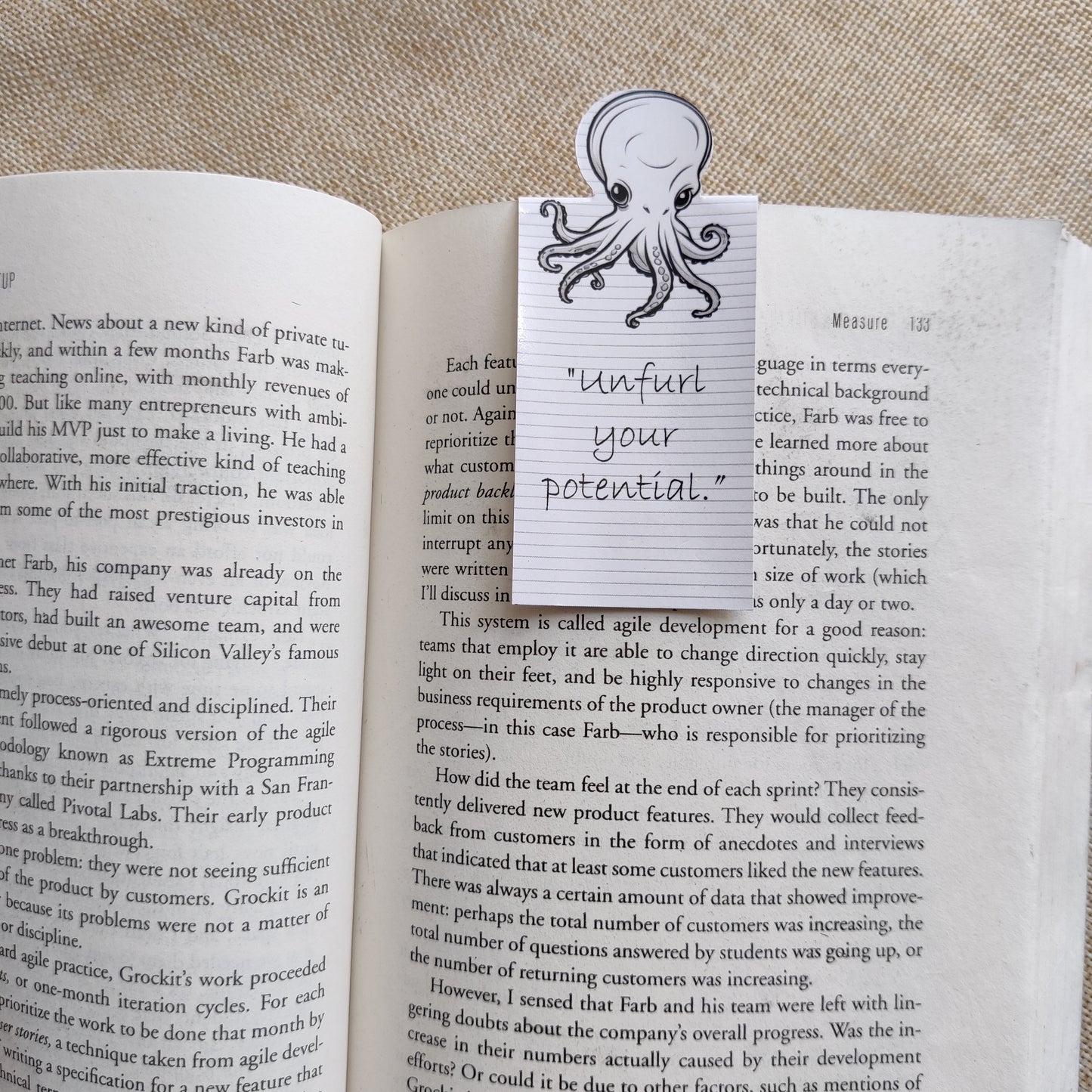 Tentacle Tabs: Octopus-Themed Magnetic Bookmarks